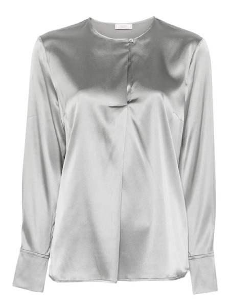  Peserico Long-sleeve Blouse - Grey 