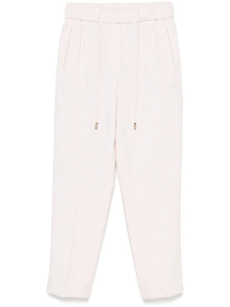  Peserico Mélange-effect Sweatpants - Neutrals 