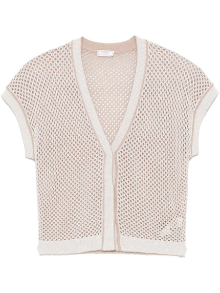  Peserico Open-knit Cardigan - Neutrals 