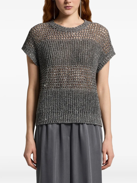  Peserico Openwork Knitwear - Grey 