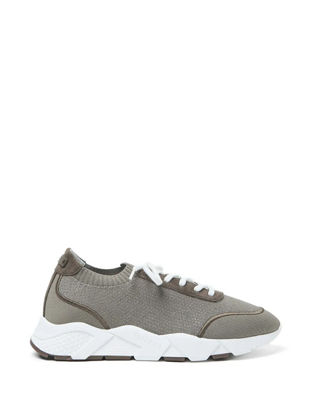  Peserico Panelled Sneakers - Brown 