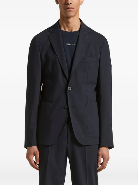  Peserico Patch-pocket Blazer - Blue 