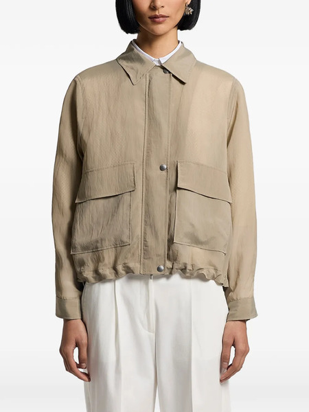  Peserico Patch-pocket Coat - Neutrals 