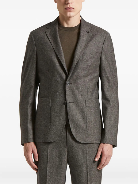  Peserico Patch-pocket Two-button Blazer - Brown 