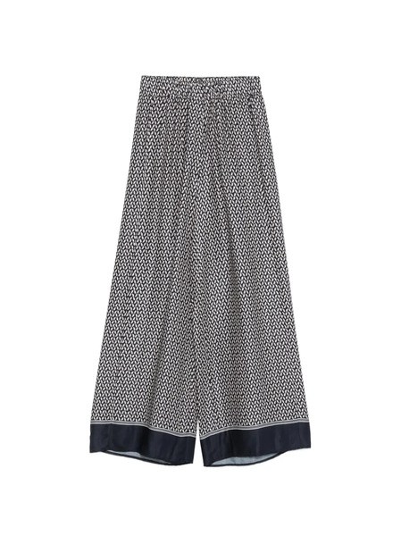  Peserico Patterned Trousers - Blue 