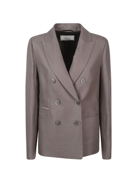  Peserico Peaked-lapel Double-breasted Blaze - Brown 