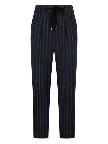  Peserico Pinstriped Trousers - Grey 