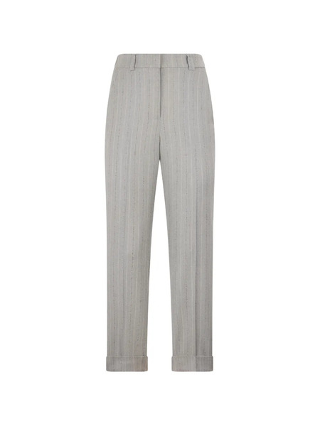  Peserico Pinstriped Trousers - Grey 