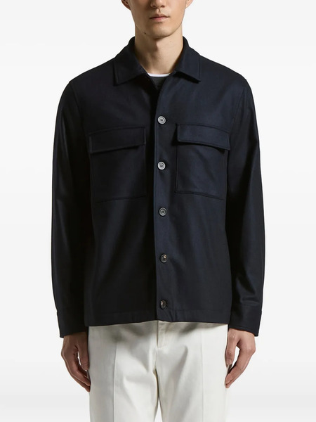  Peserico Pocket Button Jacket - Blue 