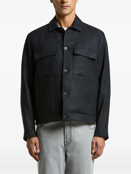  Peserico Pocket Button Jacket - Blue 