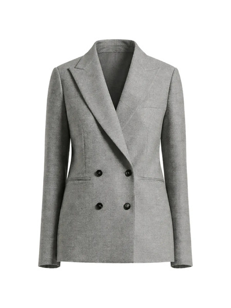  Peserico Pocket Double-breasted Blazer - Grey 
