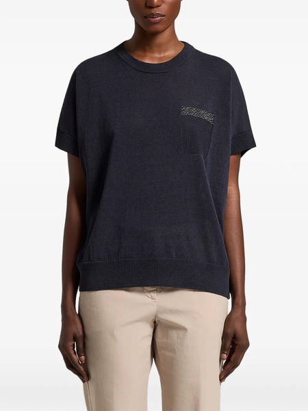  Peserico Pocket Knitwear - Blue 