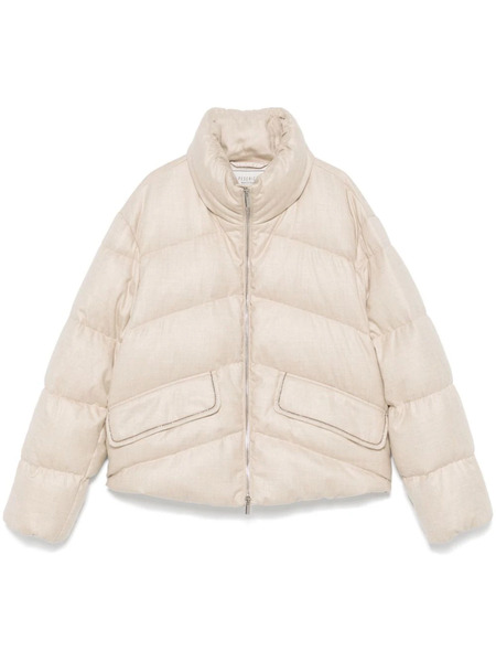  Peserico Quilted Puffer Jacket - Neutrals 