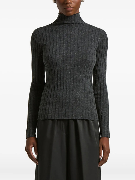 Peserico Ribbed Roll-neck Sweater - Grey 