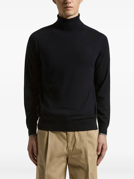  Peserico Roll-neck Sweater - Blue 