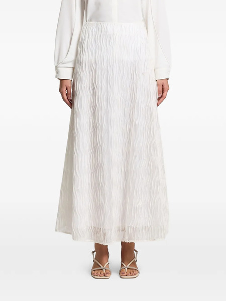  Peserico Ruffled Midi Skirt - Neutrals 