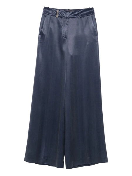 Peserico Satin Pants - Blue 