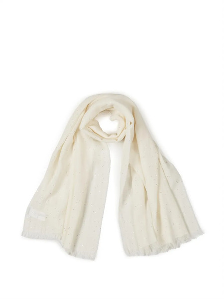  Peserico Sequin Fringed Scarf - Neutrals 