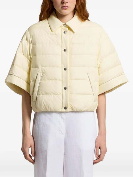 Peserico Short-sleeve Buttoned Jacket - Yellow 