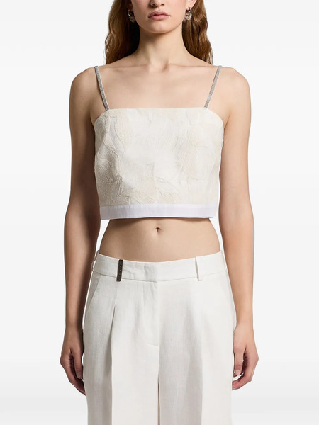  Peserico Shoulder-strap Top - Neutrals 