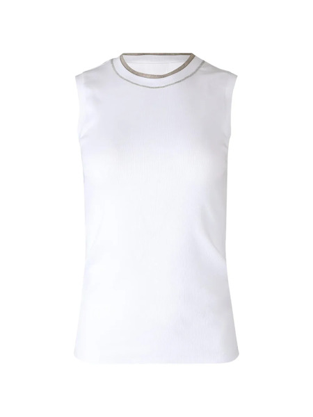  Peserico Sleeveless Top - White 