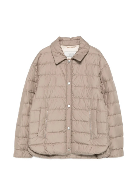  Peserico Snap-button Quilted Jacket - Neutrals 