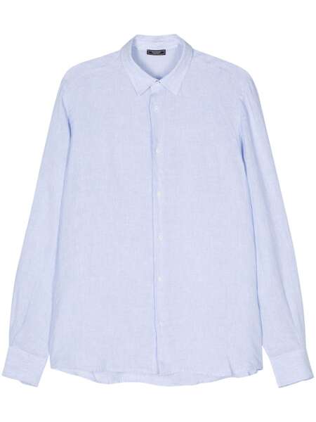  Peserico Striped Linen Shirt - Blue 