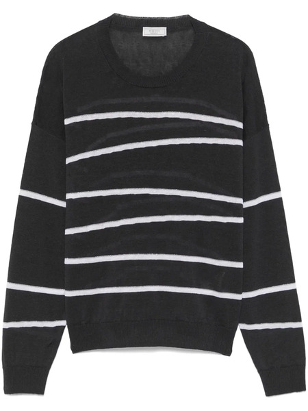  Peserico Striped Sweater - Grey 