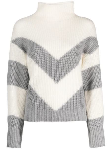  Peserico Two-tone Design Jumper - Grey 