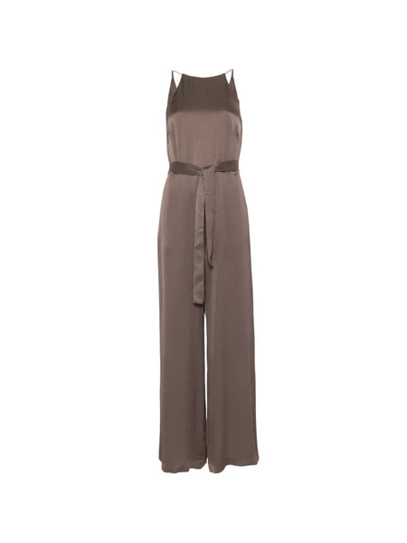  Peserico V-back Jumpsuit - Brown 