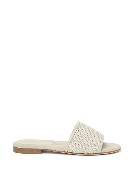  Peserico Woven Slides - Neutrals 