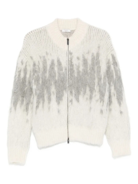  Peserico Zip Pattern Cardigan - Grey 