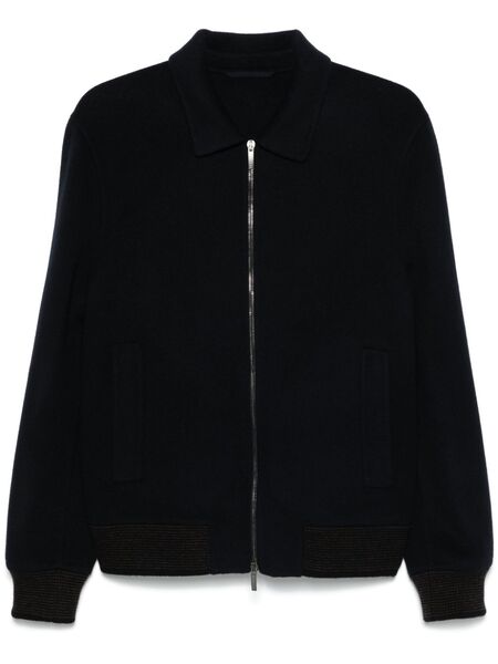  Peserico Zip-up Bomber Jacket - Blue 