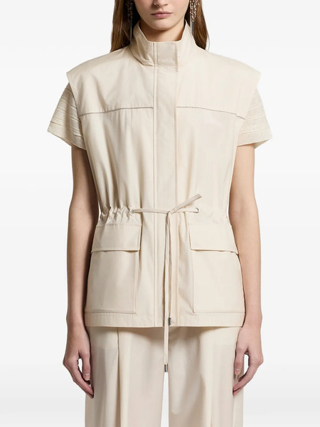  Peserico Zip-up Gilet - Neutrals 