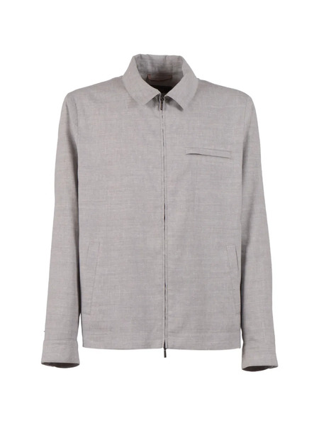  Peserico Zip-up Shirt Jacket - Grey 