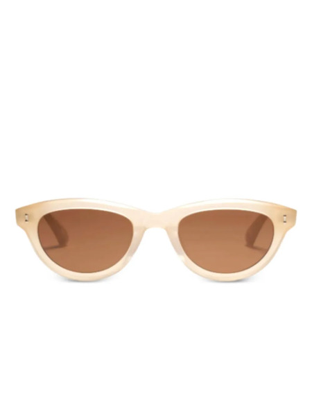  Peter And May Cydonia Oval-frame Sunglasses - Neutrals 