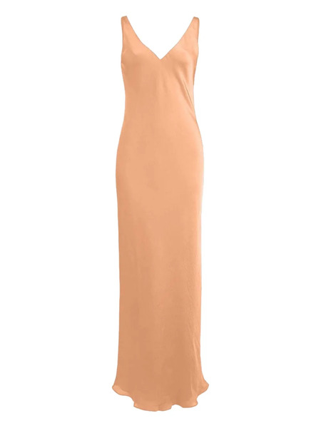  Peter Cohen V-back Maxi Dress - Orange 