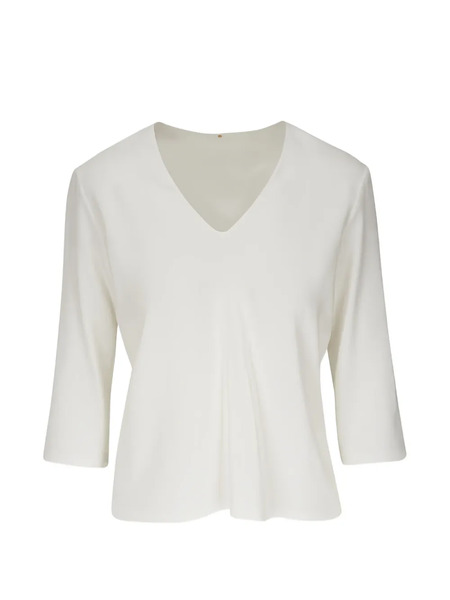  Peter Cohen V-neck Top - White 