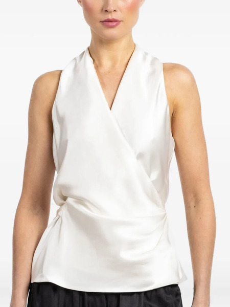  Peter Cohen V-neck Wrap Top - White 