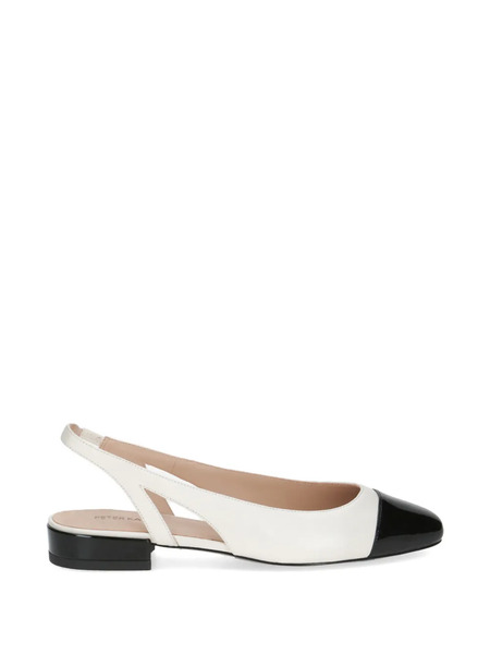 Peter Kaiser Two-tone Slingback Leather Pumps - Neutrals 