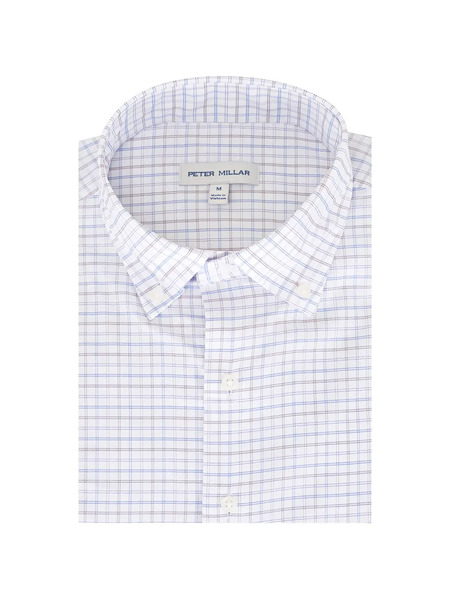  Peter Millar Checkered Shirt - White 
