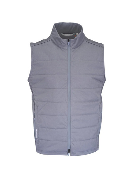  Peter Millar Fuse Hybrid Quilted Zip Vest - Grey 