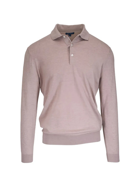  Peter Millar Long-sleeve Polo Shirt - Neutrals 