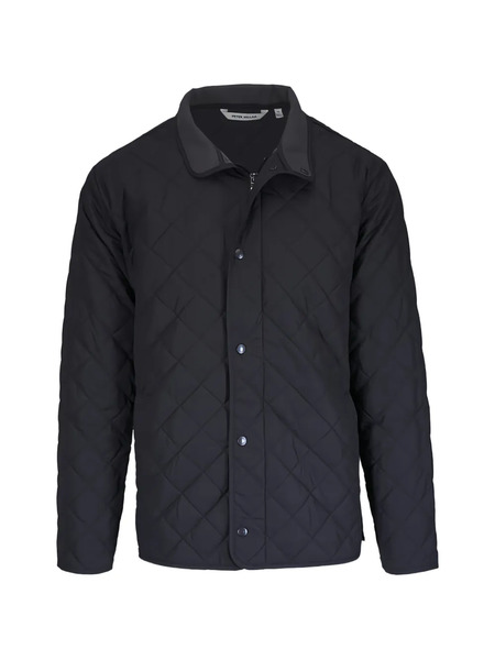  Peter Millar Quilted Button Jacket - Black 