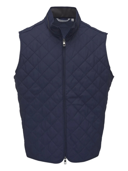  Peter Millar Quilted Diamond-pattern Gilet - Blue 