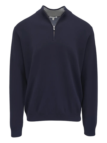  Peter Millar Zip Neck Sweater - Blue 