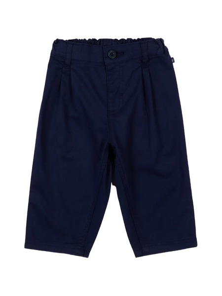  Petit Bateau Buttoned Pleated Trousers - Blue 