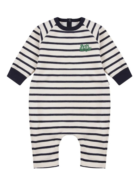  Petit Bateau Fleece Romper - White 