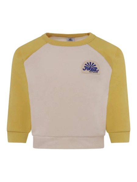  Petit Bateau Raglan-sleeves Logo Sweatshirt - Neutrals 