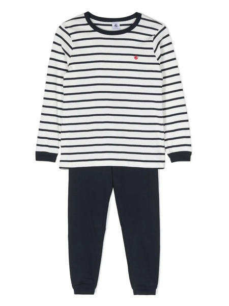  Petit Bateau Stripe-print Two-piece Set - Blue 